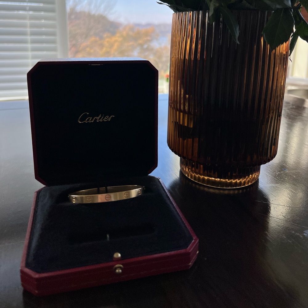 Gold Cartier Love Bracelet (Size 17)